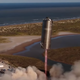 The Starship SN5 prototype during its inaugural hop.